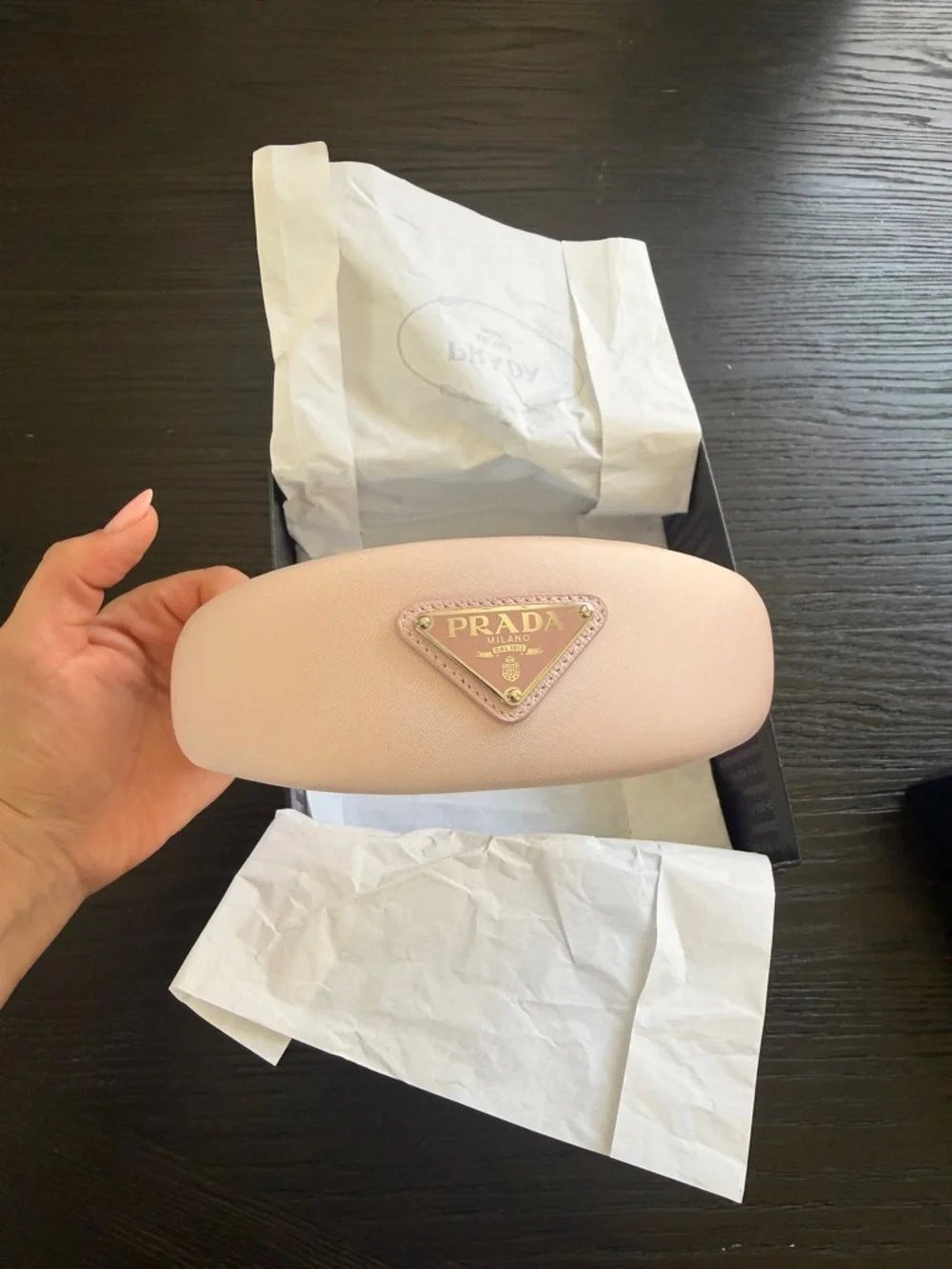 Large Prada Blush Padded Headband - Picture 11 of 12